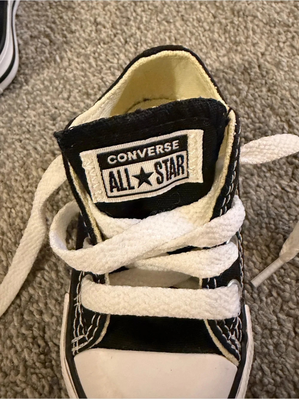 Converse black canvas